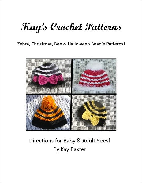 Quick and Easy Crochet Pattern Zebra/Holiday Baby Beanies