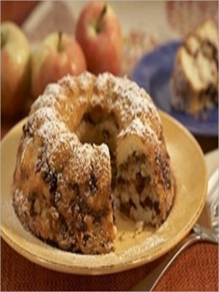 APPLE CINNAMON BUNDT CAKE Recipe ~ not mix FRESH APPLE