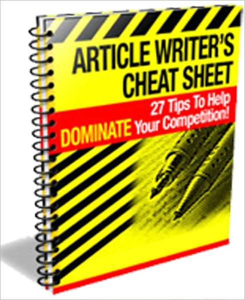 Article Writer's Cheat Sheet