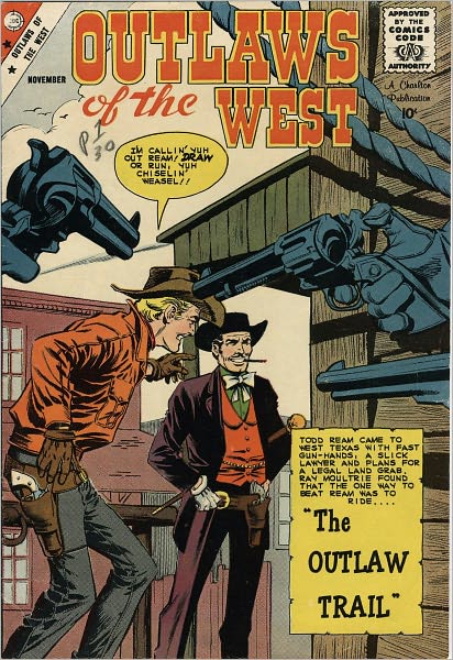 Outlaws Of The West Number 22 Western Comic Book