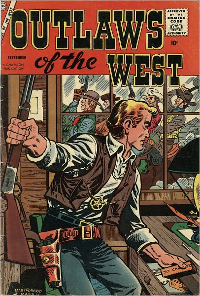 Outlaws Of The West Number 16 Western Comic Book