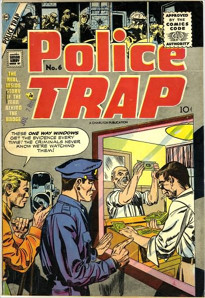 Police Trap Number 6 Crime Comic Book