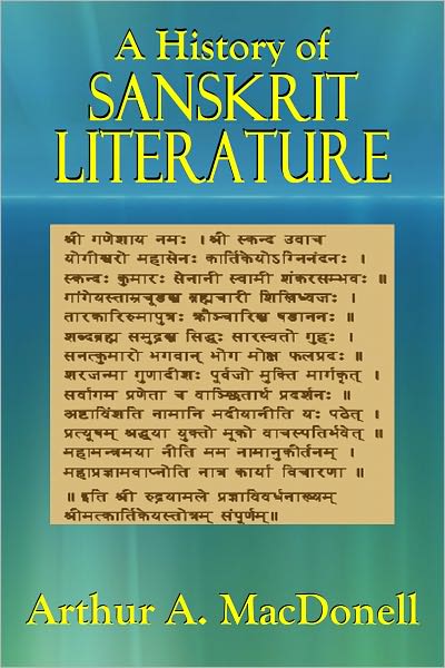 A History of Sanskrit Literature