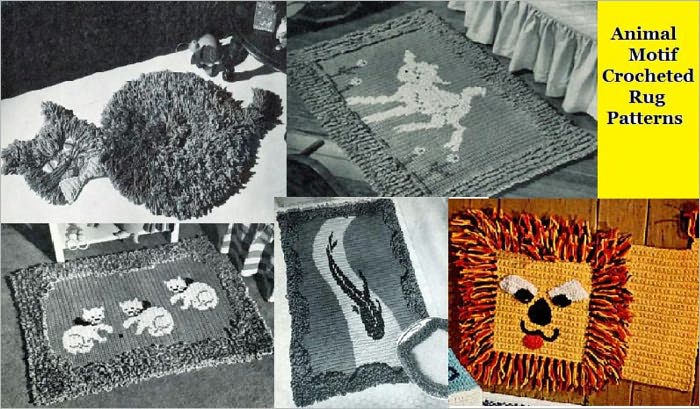 Animal Motif Crocheted Rug Patterns