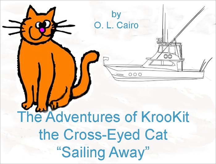 KrooKit the Crossed-Eyed Cat "Sailing Away"