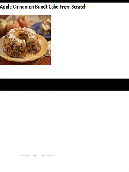 Apple Cinnamon Bundt Cake From Scratch