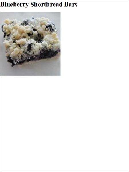 Blueberry Shortbread Bars