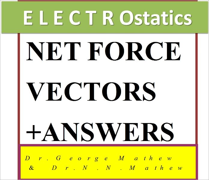 PHYSICS STATIC ELECTRICITY POINT CHARGES & DIRECTION OF NET FORCE