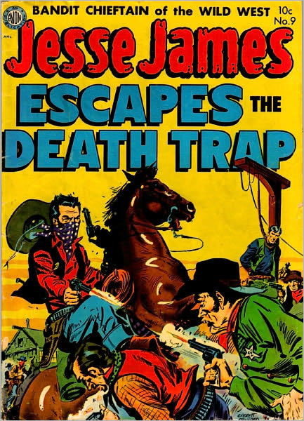 Jesse James Escapes the Death Trap Comic Book Issue No. 9