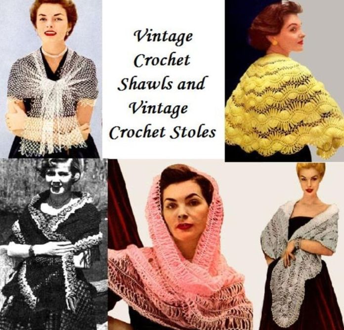 Vintage Crochet Shawls and Vintage Crochet Stoles