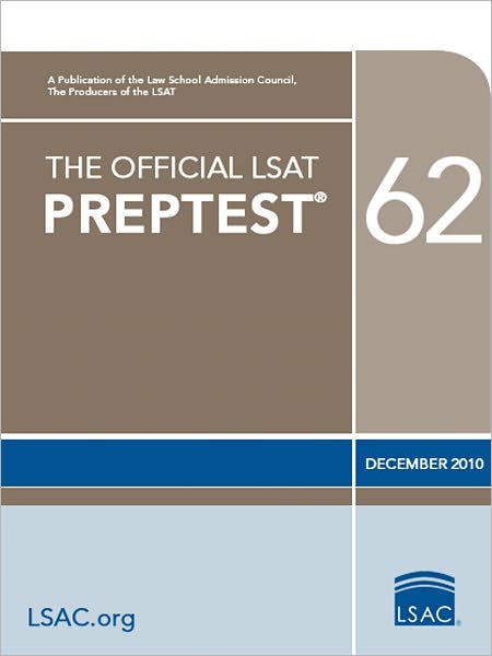 The Official LSAT PrepTest 62--December 2010 LSAT [Nook Edition]
