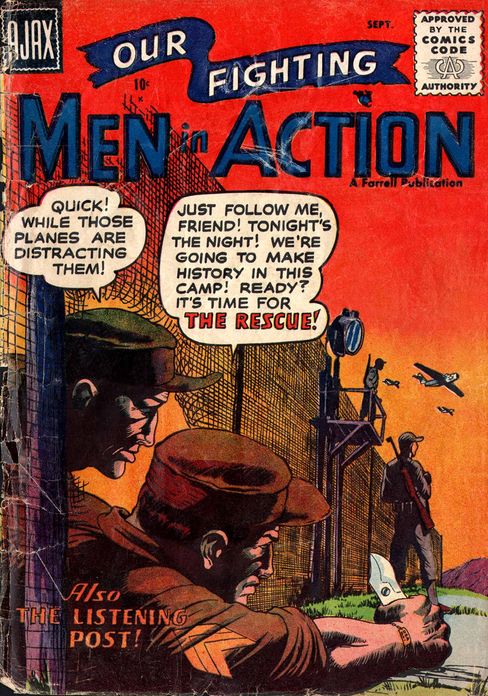 Men In Action Number 3 War Comic Book
