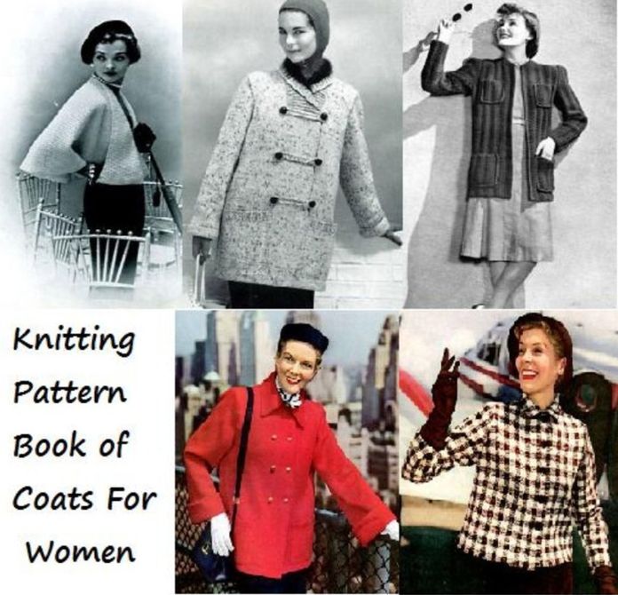 Knitting Pattern Book of Coats For Women