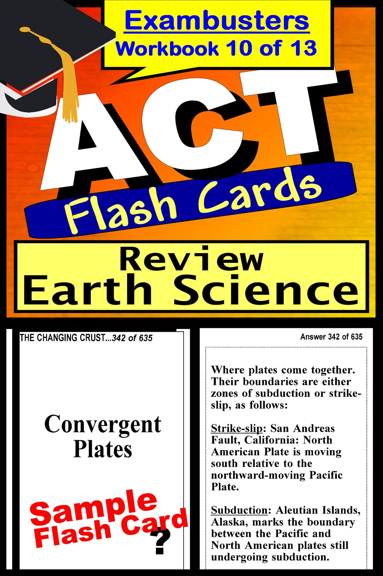 ACT Test Earth Science Review--ACT Science Flashcards--ACT Prep Exam Workbook 10 of 13