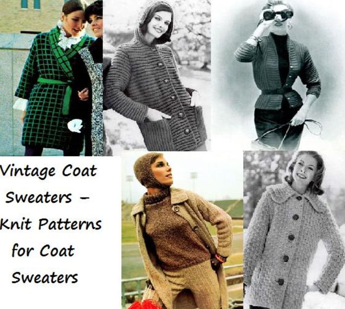 Vintage Coat Sweaters – Knit Patterns for Coat Sweaters