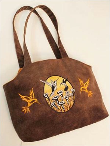 Faux Suede Embroidery Tote make one of your own!