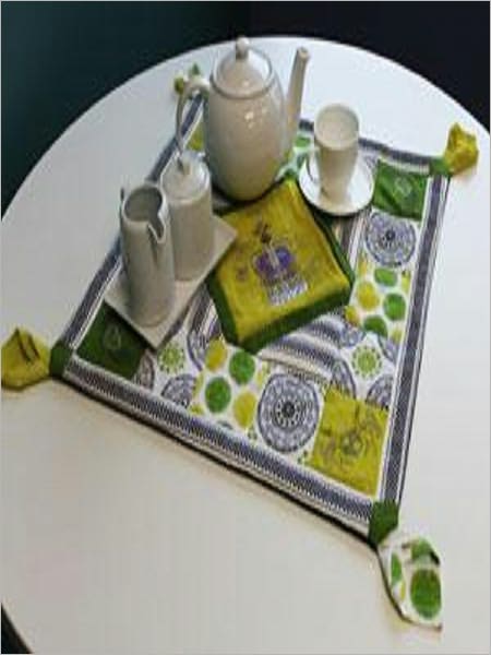 Tea Towel Table Topper instructions to make one of your own!
