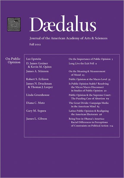 Daedalus 141:4 (Fall 2012) - On Public Opinion