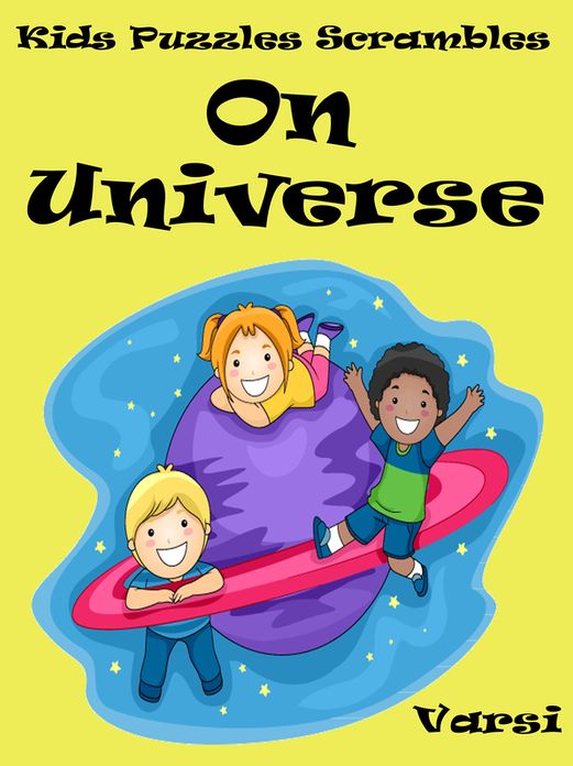 Kids Puzzles Scrambles On Universe : Kids Fun Words On Planets Oceans Continents