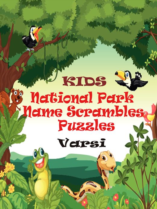 Kids Puzzles National Park Name Scrambles