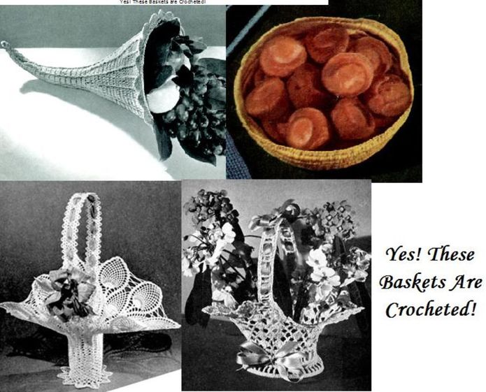 Yes! These Baskets are Crocheted!