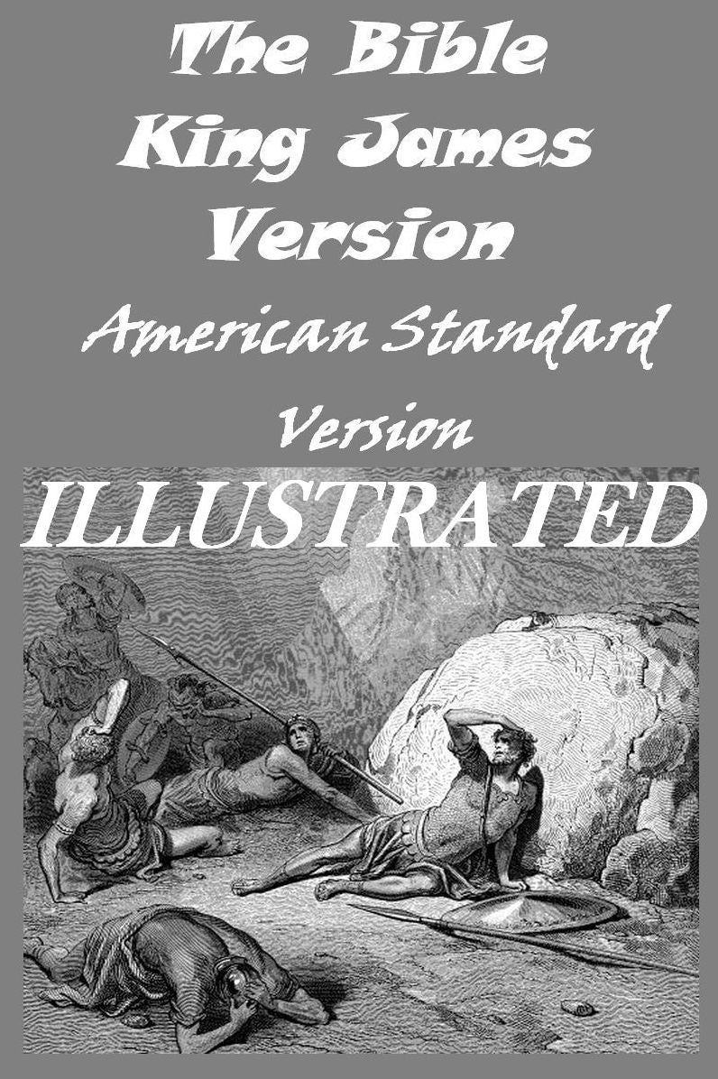 2 Bible versions: American Standard Version & King James Version Illustrated edition