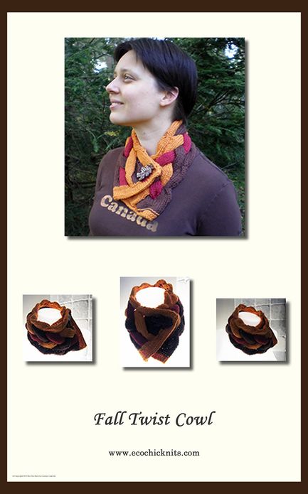 Fall Twist Cowl Pattern