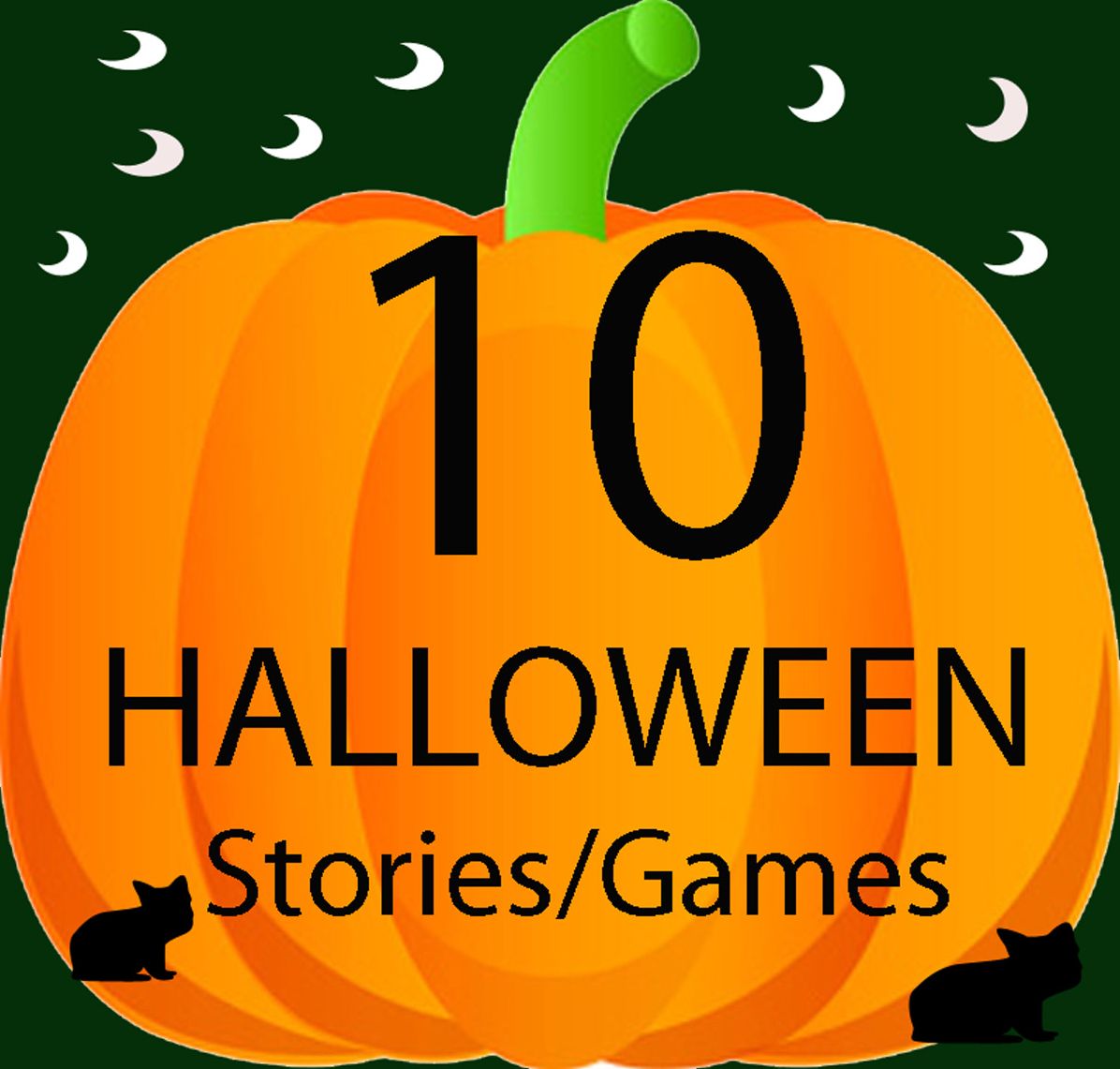 10 HALLOWEEN STORIES AND FREE FUN GAMES (Children's Picture Books)