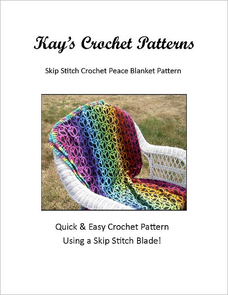 Skip Stitch Crochet Pattern Peace Blanket