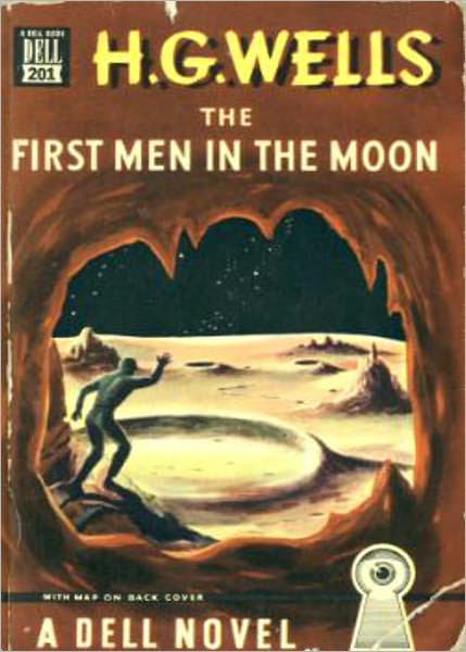 The First Men in the Moon: A Science Fiction, Satire Classic By H. G. Wells! AAA+++