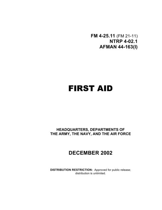 First Aid FM 4-25.11