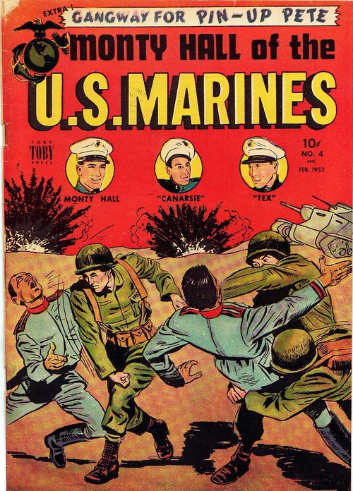 Monty Hall Of The U S Marines Number 4 War Comic Book