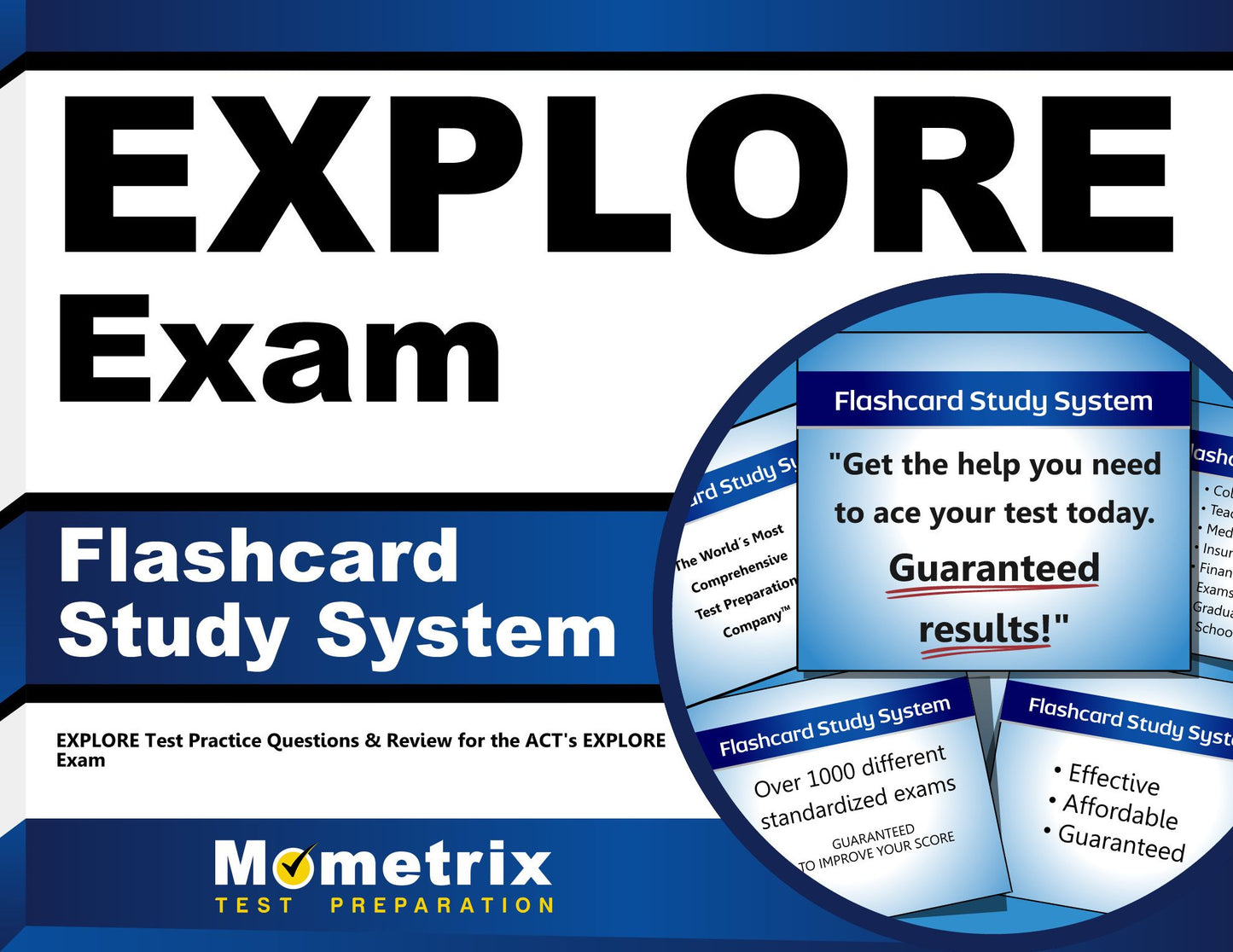 EXPLORE Exam Flashcard Study System