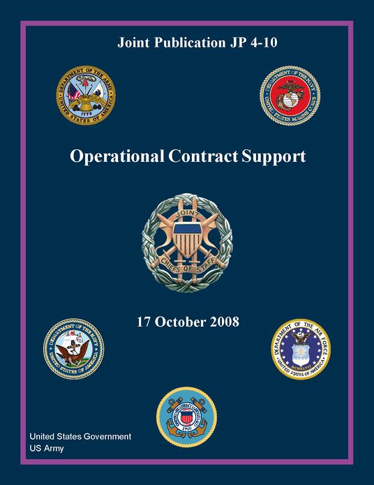Joint Publication JP 4-10 Operational Contract Support 17 October 2008