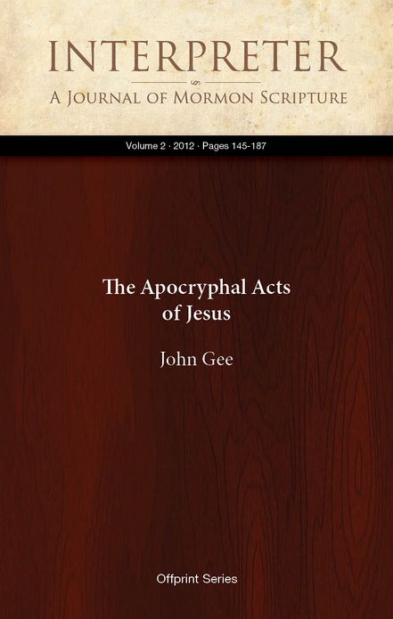 The Apocryphal Acts of Jesus