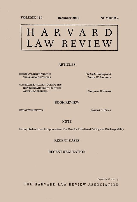 Harvard Law Review: Volume 126, Number 2 - December 2012
