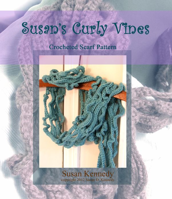 Susan's Curly Vines Crochet Scarf Pattern