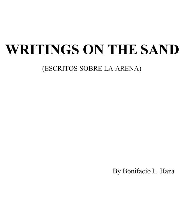 WRITINGS ON THE SAND: (ESCRITOS SOBRE LA ARENA)