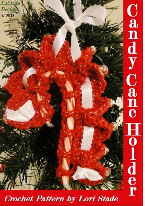 Candy Cane Holder Crochet Pattern