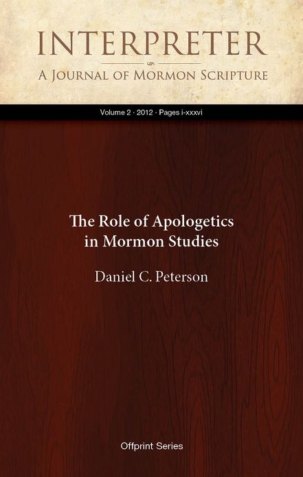 The Role of Apologetics in Mormon Studies