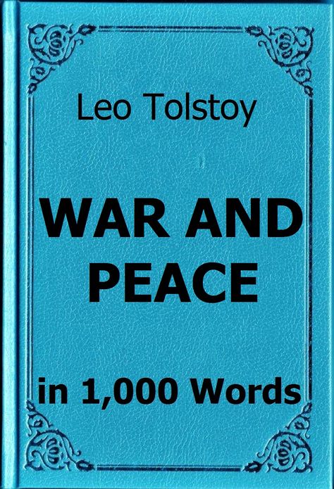Tolstoy - War and Peace (Voina i Mir) in 1,000 Words (Zbooker Classics)