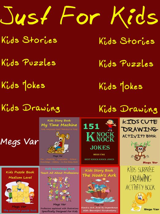 Just For Kids : Kids Jokes Stories Puzzles Drawing Book Pack
