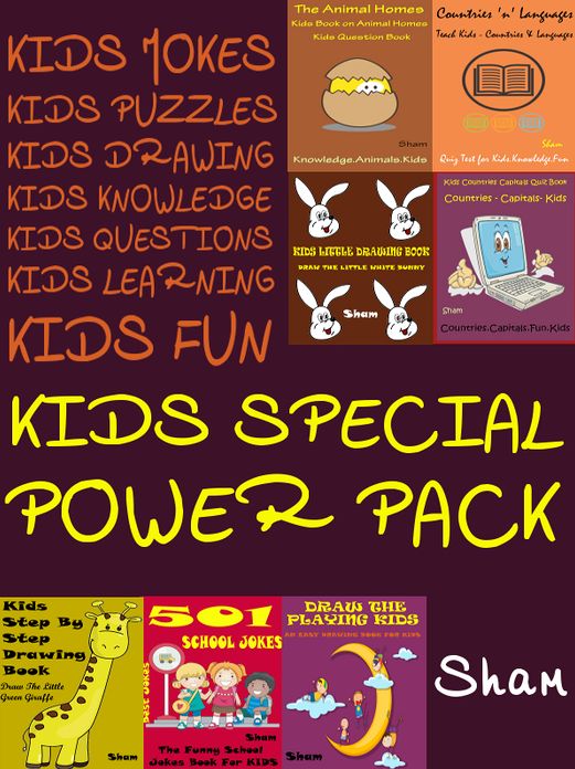 Kids Special Power Pack : Kids Jokes Kids Puzzles Kids Knowledge Kids Drawing Books In One Pack