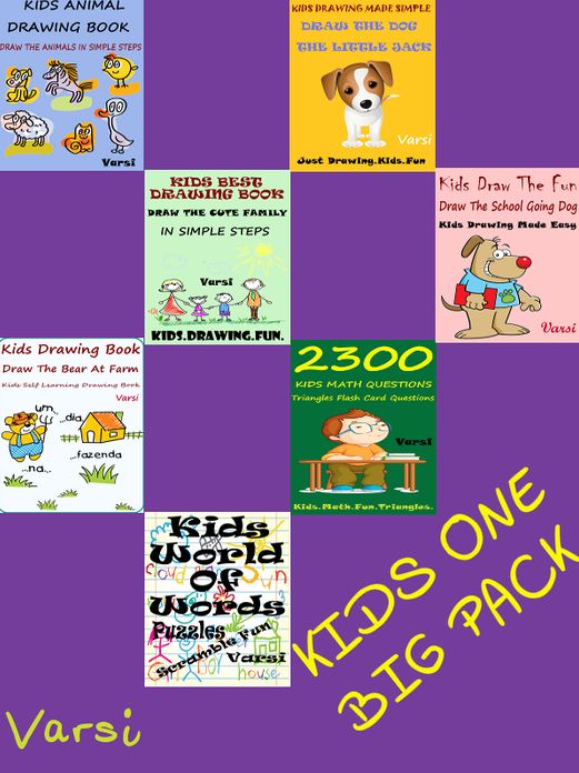 Kids One Big Pack For Christmas : Kids Math Kids Scrambles Kids Drawing Kids Puzzles Book Zone