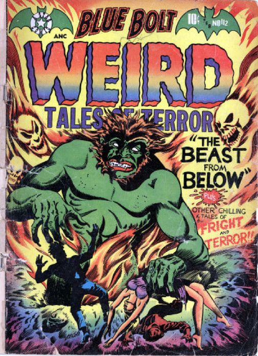 Blue Bolt Weird Tales 112 Horror Comic Book