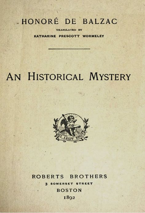An Historical Mystery