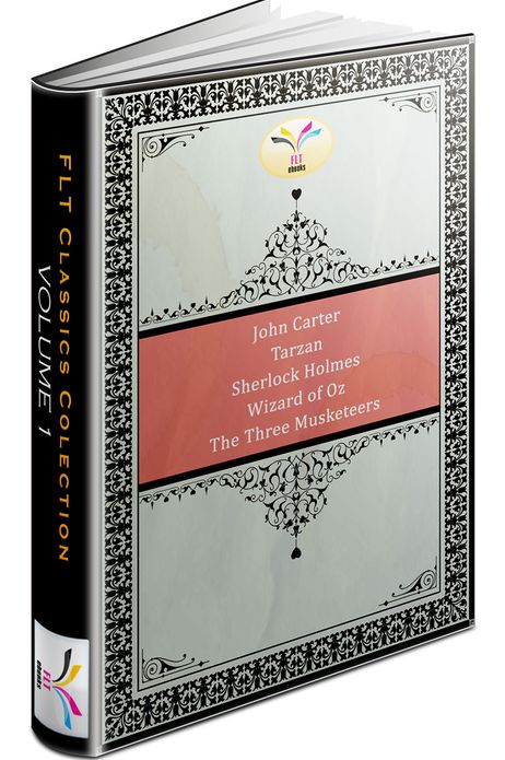 FORTY-ONE BOOK: Mars Series 1-5 / Wizard of Oz 1-14 / Tarzan 1-8 / Sherlock Holmes 1-8 / The Three Musketeers 1-6 / FLT CLASSICS