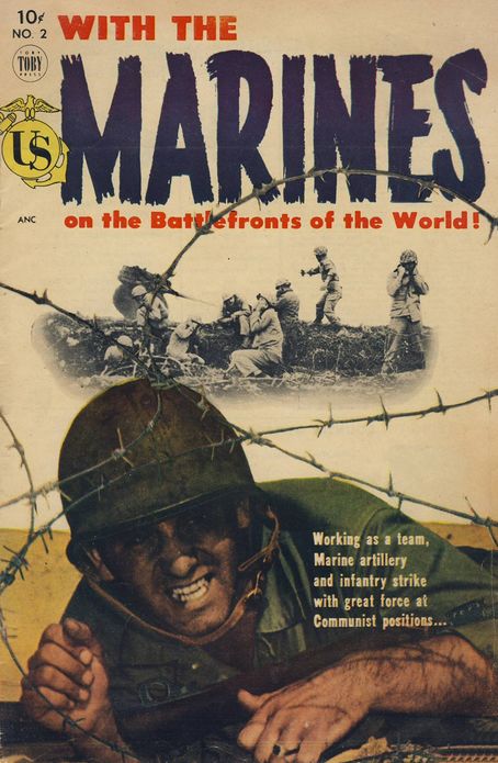With the Marines on the Battlefronts of the World Number 2 War Comic Book