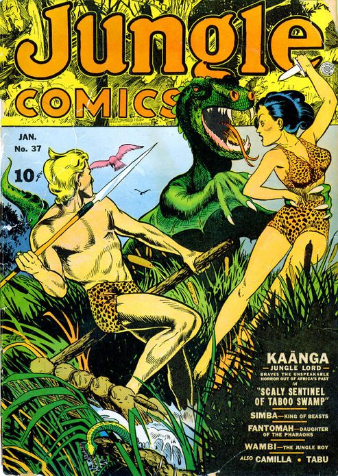 Jungle Comics Number 37 Action Comic Book