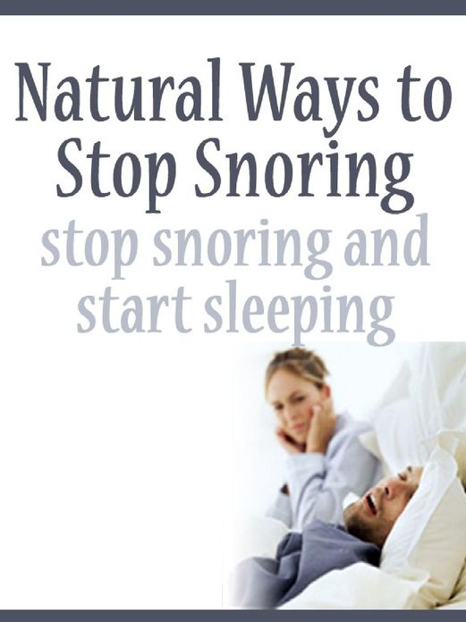 Natural Ways To Stop Snoring